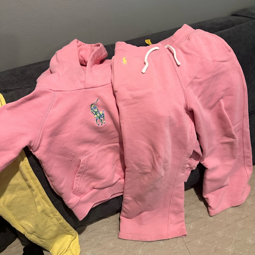 Pink Hoodie and Sweatpants Set